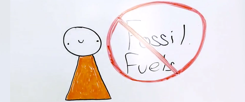 illustration of fossil fuels crossed out